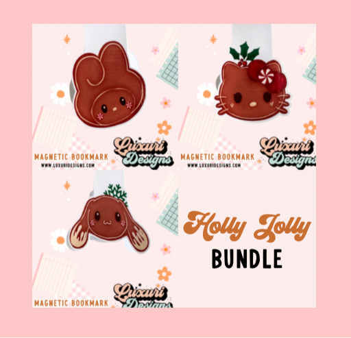 Holly Jolly  Magnetic Bookmark Bundle