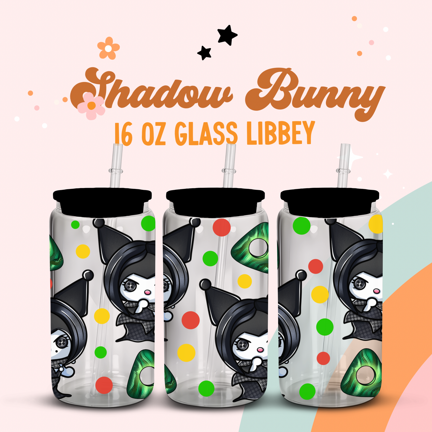 Shadow Bunny Glass Libbey